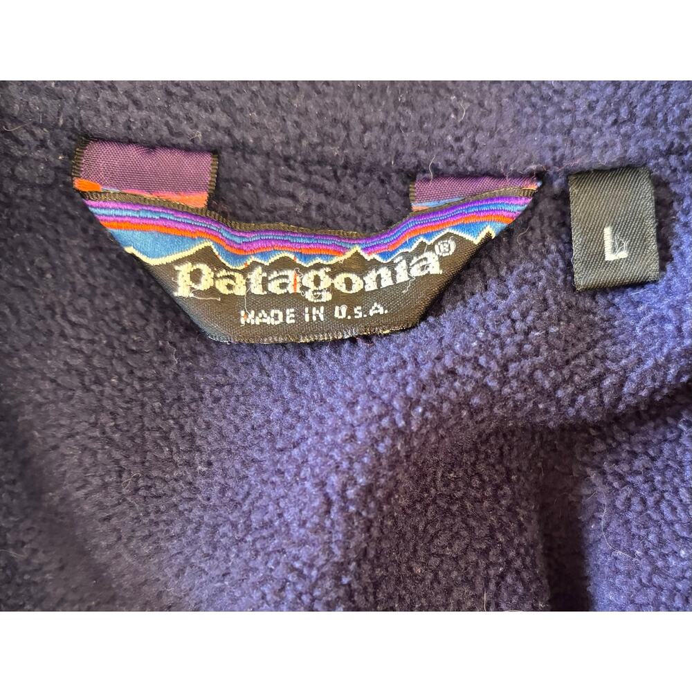 Vintage 80s Patagonia Fleeced Lined Bomber Jacket Large - Picture 10 of 10